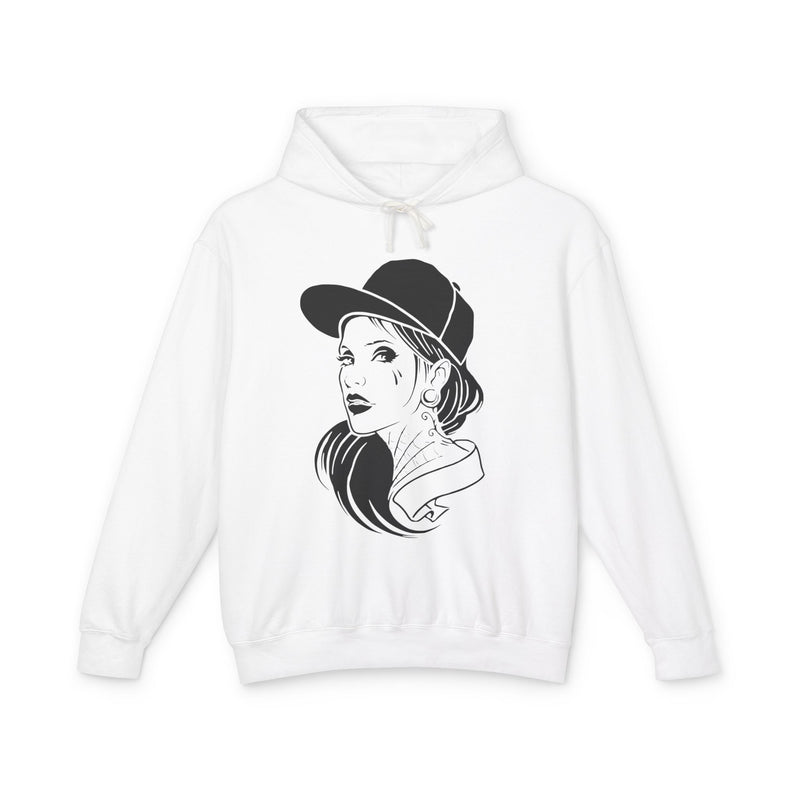 Unisex Lightweight Hooded Sweatshirt - Chic Urban Style with Graphic Design