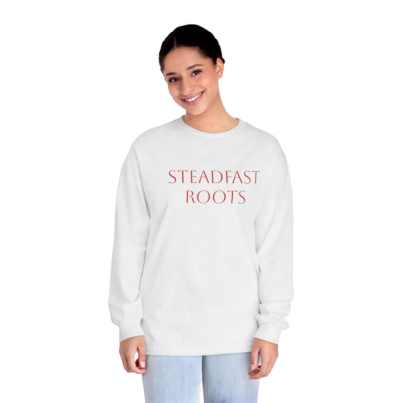 Long Sleeve T-Shirt with Steadfast Roots Design - Unisex